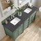 James Martin Vanities Brittany 72in Double Vanity, Smokey Celadon w/ 3 CM Charcoal Soapstone Top 650-V72-SC-3CSP - alternate 7